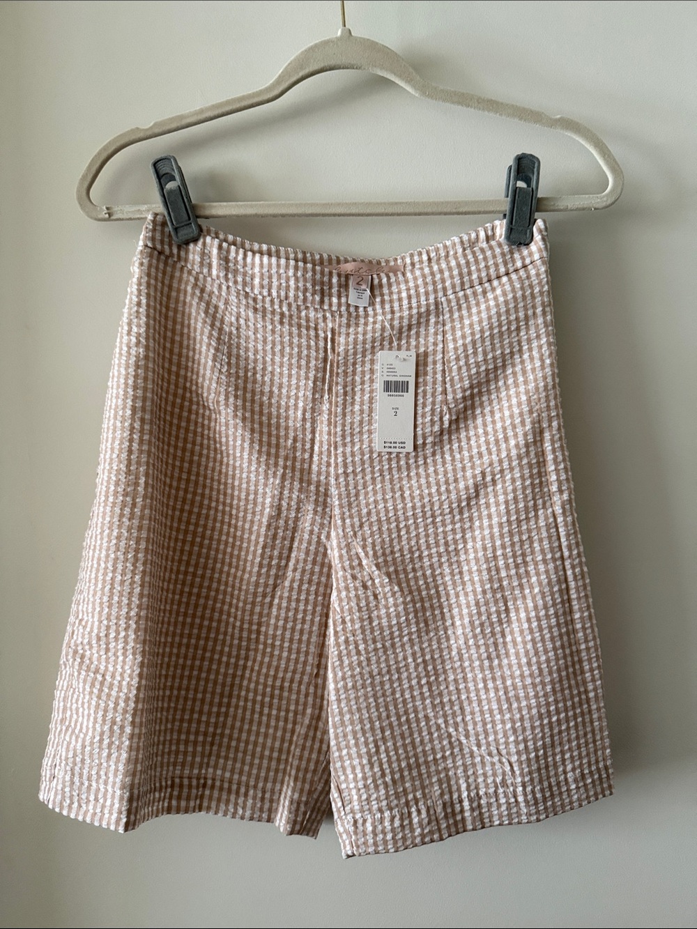 NWT Anthropologie Hutch Gingham Bermuda Shorts - Picture 4 of 11